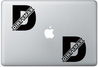 Dirtymax Duramax ArcDecals78600427 Set Of Two (2x) , Decal , Sticker , Laptop , Ipad , Car , Truck