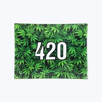 V Syndicate 420 Green Medium 10x6.5 inches Glass Rolling Tray