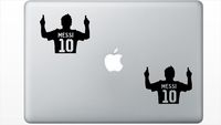 Messi 10 Fcbarcelona Argentina Soccer HenryDecal5550404 Set Of Two (2x) , Decal , Sticker , Laptop , Ipad , Car , Truck
