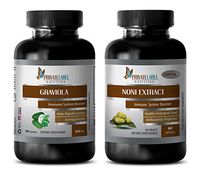 antiaging Capsules - GRAVIOLA - NONI - graviola Extract - (2 Bottles Combo)