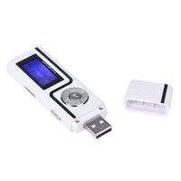 Portable USB MP3 Music Player LCD Screen Support 16GB TF Card - U Disk mp3 |Play Functions: Normal, Repeat,A-B Replay,Replay time,Replay Gap LCD HD Screen Supported Audio Formats of mp3,etc White