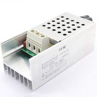 EUGNN AC 220V 10000W SCR Voltage Regulator Speed Control Driver Dimming Dimmer Thermostat Governing Temperature Governor Fan Motor Controller