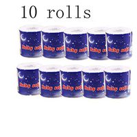 NLGToy 3-Ply Standard Rolls Toilet Paper Soft Skin-Friendly No Fragrance Bath Tissue Paper for Baby 10 Rolls (10 Rolls)