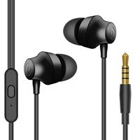 PISEN Headphones, in Ear Earbuds, Wired Earphones with Microphone and Remote Control Compatible with Apple iPhone 6S Plus 6 SE 5S Samsung Galaxy S7 S6 Note 3 2 1/MP5 Player iOS Android