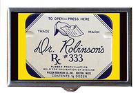 Vintage 1920s Condom Graphic Dr. Robinson's Decorative Pill Box