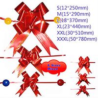 AILEENA Red Deco Christmas Gift Bows (20 Pack, 6 Sizes Mixed) Pull Bows Gift Wrapping for Christmas Party Wedding Birthday Presents Classroom Office Decoration