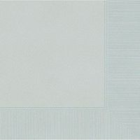 Amscan Silver 3-Ply Paper Dinner Napkins, 20 Ct. | Party Tableware