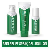 Biofreeze Pain Relief Gel Multi-Pack, Variety Pack Includes Tube, Spray, and Roll-On Formulas of the #1 Clinically Recommended Topical Analgesic