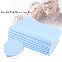 Washable Bed Pads,Premium Quality Bed Pad Reusable Washable Pad an Absorbent Pad for Adults Incontinence Pad Blue White Soft (6)