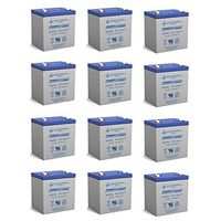 Power Sonic 12V 5AH SLA Battery Replacement for Edwards EST 12V4A - 12 Pack