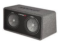 Kicker 10" 1600W 2-Ohm Vented Dual Loaded Car Enclosure Subwoofers | 40DCWR102