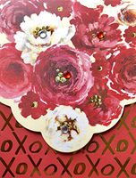 Pooch & Sweetheart Embellished Mini Pocket Notepad, XOXO Roses, 70304