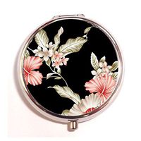 LuxSweet Flowers Pill Box Personalized Design New Silver Round Pill Box Decorative Metal Medicine Vitamin Organizer Unique Gift