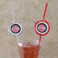 Pangea Brands Detroit Pistons Team Sipper Straws