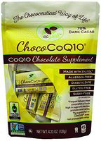 4noguilt - ChocoCoQ10 -70% Sugar Free Dark Chocolate - 60 mg CoQ10 per serving (4 Pack)