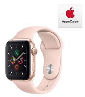 Apple Watch Series 5 (GPS, 40mm) - Gold Aluminum Case with Pink Sport Band with AppleCare+ Bundle