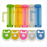 Kicode 5 Pack Plastic Rolling Tube Squeezer Useful Toothpaste Squeezer and Hanger Gadget