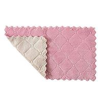 Sonomaplace LUYANhapy9 Dish Towel Cleaning Rags, Kitchen Bathroom Non-Stick Oil Soft Strong Water Absorbent Microfiber Cleaning Cloth Dish Towel Purple Grey 8pcs