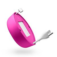 Quirky Powercurl V2 POP 60W Wire Organizer, Pink (PPRCP-60PK)