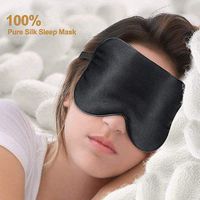 Sleep Mask, Eye Mask for Sleeping,100% Blackout Eye Cover, Comfortable Sleeping Mask & Blindfold, Great for Travel/Nap / Night's Sleeping (Pack of 2)