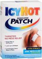 ICY HOT Medicated Patches Extra Strength Small, Arm, Neck, Leg, 5 Ea (6 Pack)