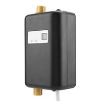 Simlug Instant Water Heater with LCD Display, 110V 3000W Mini Electric Tankless Instant Hot Water Heater Bathroom Kitchen Washing(Black)