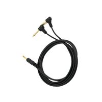 5 Feet Audio Cable, Gold Plated 6.35mm 1/4 Male TRS Stereo Jack to Dual 2 x 6.35mm 1/4 Male TS Mono 90 Degree Right Angle Y Splitter Audio Cable