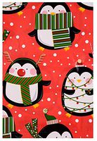 Christmas Bike Gift Bag 60 in x 72 in (Christmas Penguins)