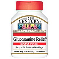 21st Century Glucosamine Relief 500mg - 60 Capsules, Pack of 6