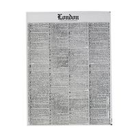 Creative Juice Cafe Newsprint Dry Wax Paper Deli Wrap and Basket Liner | 25ct