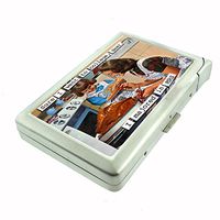 Perfection In Style Metal Cigarette Case with Built in Lighter Vintage Housewife Design 007