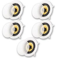 Acoustic Audio HD-6 in Ceiling 6.5" Speakers Home Theater Surround Sound 5 Speaker Set