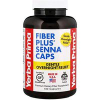 Yerba Prima Fiber Plus Senna Capsule - 180 Caps - 3 Pack