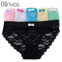 6-Pack Womens Lace Panties Multicolor Hipster Sexy Briefs Underwear Thong L