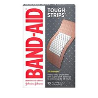 Johnson & Johnson Band-Aid Adhesive Bandages XL Tough Strips 10 ct
