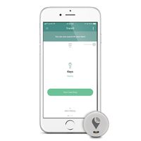TrackR pixel - Bluetooth Tracking Device. Item Tracker. Phone Finder. iOS/Android Compatible - White