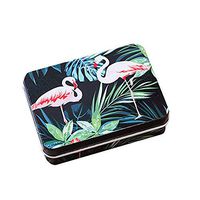 gofar Fashion Flamingo Tinplate Trinket Candy Jewelry Coin Container Storage Box Case Accessory 2#