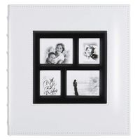 Artmag Photo Album 4x6 800 Photos, Large Capacity Wedding Family Leather Cover Picture Albums Holds Horizontal and Vertical 4x6 Photos with Black Pages White
