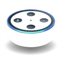 MightySkins Skin Compatible with Amazon Echo Dot (2nd Gen) - Solid White | Protective, Durable, and Unique Vinyl Decal wrap Cover | Easy to Apply, Remove, and Change Styles | Made in The USA