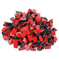 KEDSUM 200pcs Adhesive Cable Clips, Wire Clips, Car Cable Organizer, Cable Wire Management, Drop Cable Clamp Wire Cord Tie Holder for Car, Office and Home