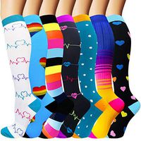 Compression Socks for Women and Men(20-30 mmHg) - Best Medical for Running, Athletic, Nurses, Pregnancy, Flight, Travel, Circulation & Recovery (Assorted, L/XL)