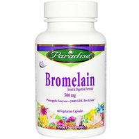 Paradise Herbs, Bromelain, Joint & Digestive Formula, 500 mg, 60 Vegetable Capsules