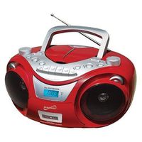 Supersonic CD MP3 Bluetooth AM FM Boombox Silver (Each)