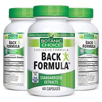 Botanic Choice Back Formula - Adult Daily Supplement- Delivers Essential Nutrients Supporting Healthy and Comfortable Back Promotes Joint and Muscle Function to Keep You on The Go 60 Capsules