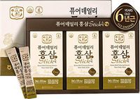 [Gangwoninsam] Korean Red Ginseng Extract Pure Daily Stick 30 Count – Contains 6 Year Korean Red Ginseng Extract, Healthy Korean Food, Individually Packaged, 0.35 fl. oz (10ml), 3 X 10-Count Box