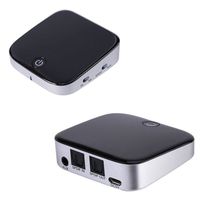 4.1 Receiver/Sender/Transmitter Wireless 3.5mm Audio Optical in Out Adapter Pair 2 at Once for TV/Headphones/Speakers/Car Sound System