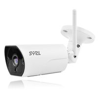 SY2L Wireless Outdoor Security Camera, 1080P Night Vision Surveillance Cameras Outdoor WiFi Bullet Camera Two-Way Audio, IP66 Weatherproof, Motion Detection Camera, Support Max 128GB Micro SD Card