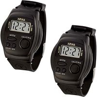 Two Pieces of Xinjia English Talking Watches for Seniors Elderly Visual Impaired Blinds for Ladies and Gentlemen