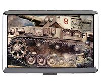 Cigarette Case for 14 Cigarettes Military Panzer IVProfessional Business Card