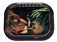 Rolling Tray Metal 7x5 (Lion Smoke)